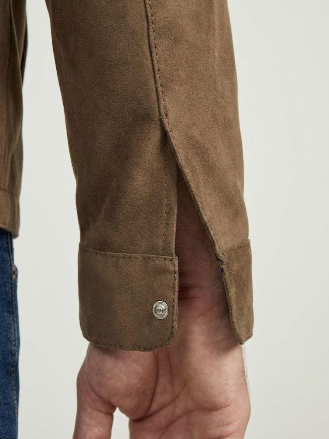Giacca Tarragon in camoscio pecan TARRAGON 126 JACK LEATHER 