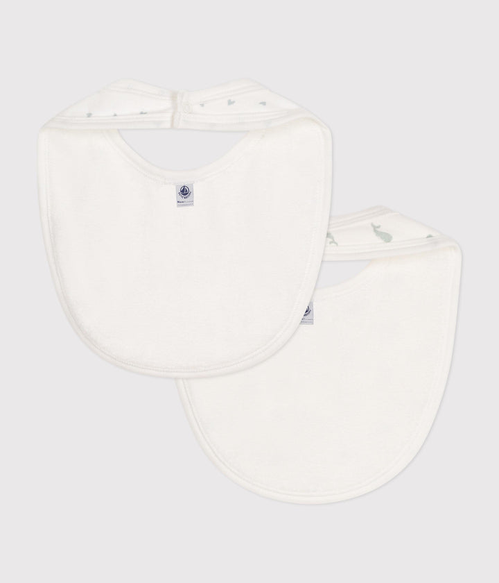 Confezione da due bavaglini in cotone A0ATR 03 PETIT BATEAU 