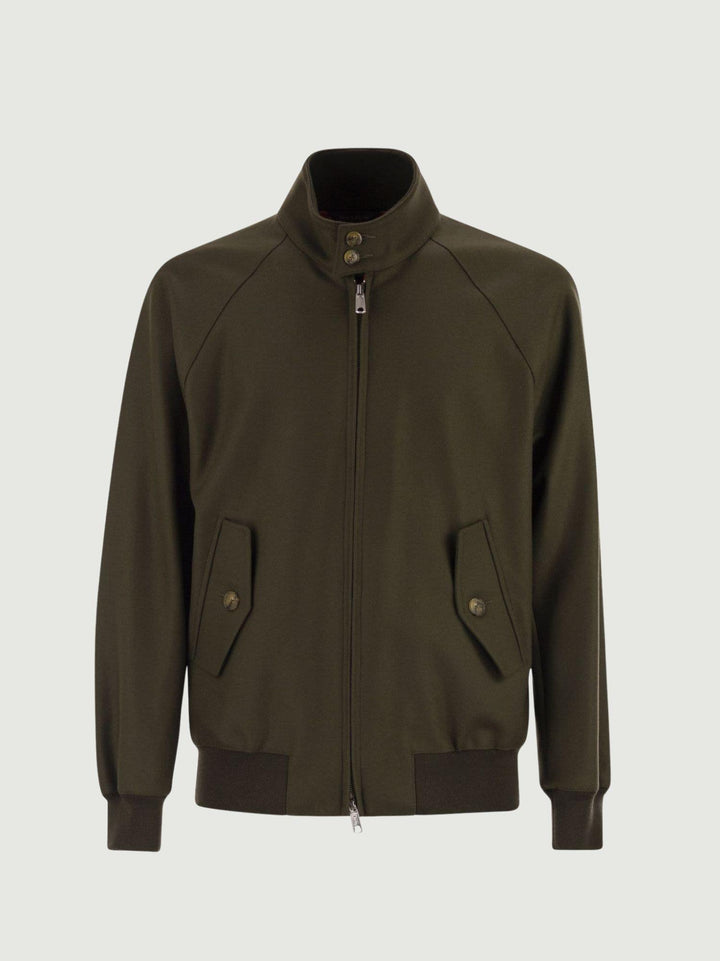GIACCA G9 MELTON IN LANA VERDE BEECH 1076 8185 BARACUTA 