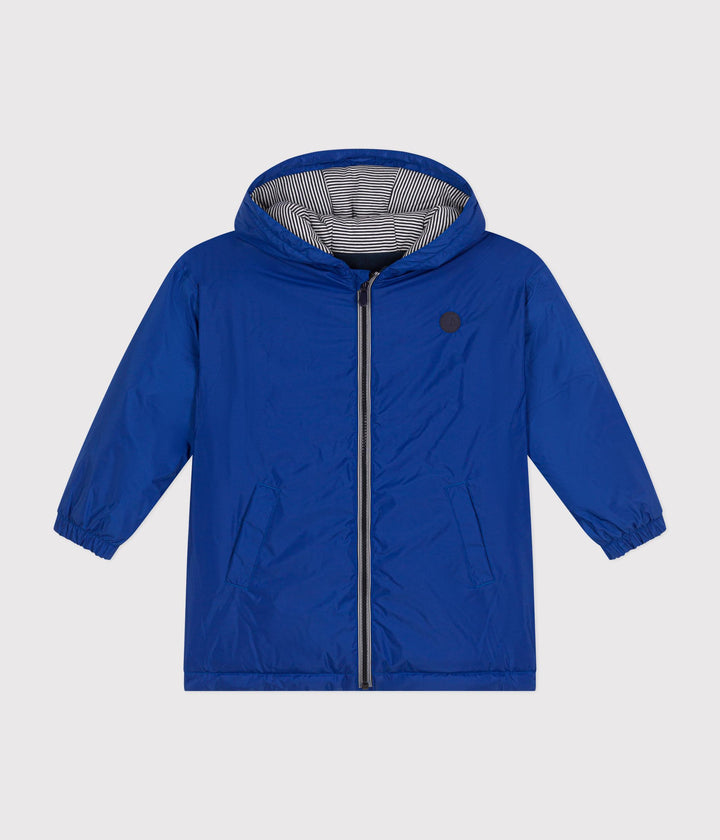 Giacca a vento calda bambino blu A0AYU 01 PETIT BATEAU 