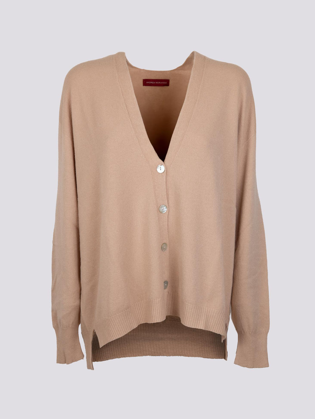 CARDIGAN OVER BEIGE CON BOTTONI IN MADREPERLA 0220/31 0234 BIMOR 