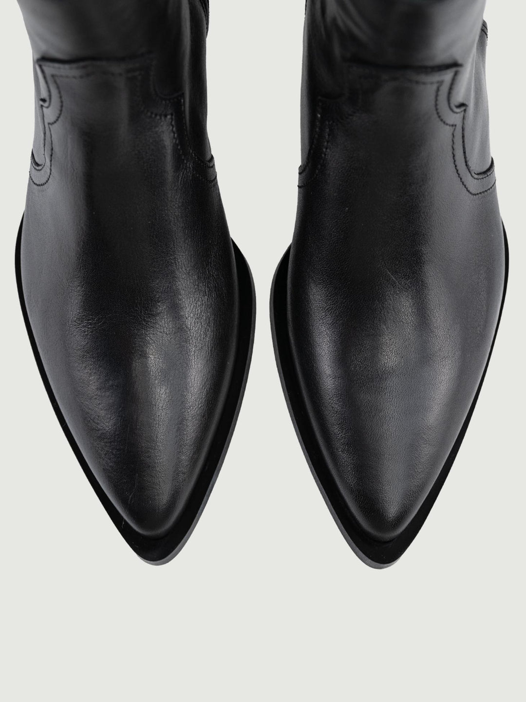 STIVALETTO TEXANO IN PELLE NERO 5547 05 ALPE 