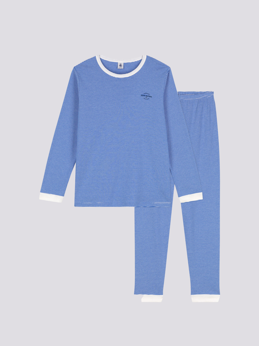 PIGIAMA MILLERIGHE IN COTONE UNISEX A086M 01 PETIT BATEAU 