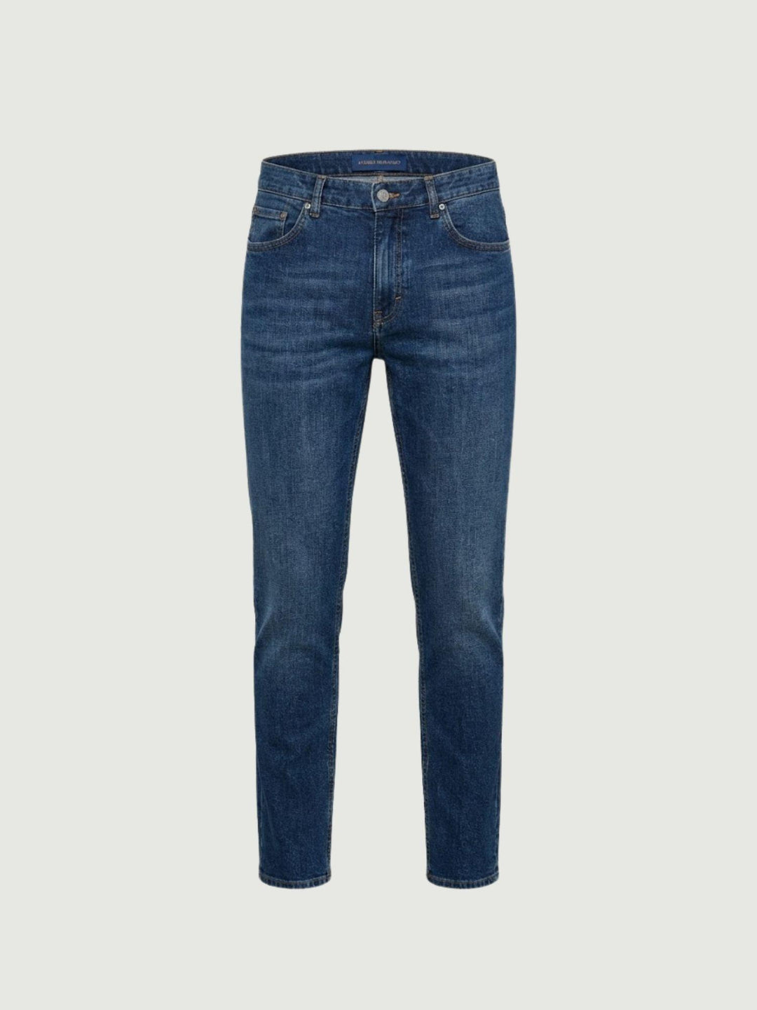 Jeans 5 tasche in cotone lavaggio medio 7607CAR CRETA ANDREA MORANDO 
