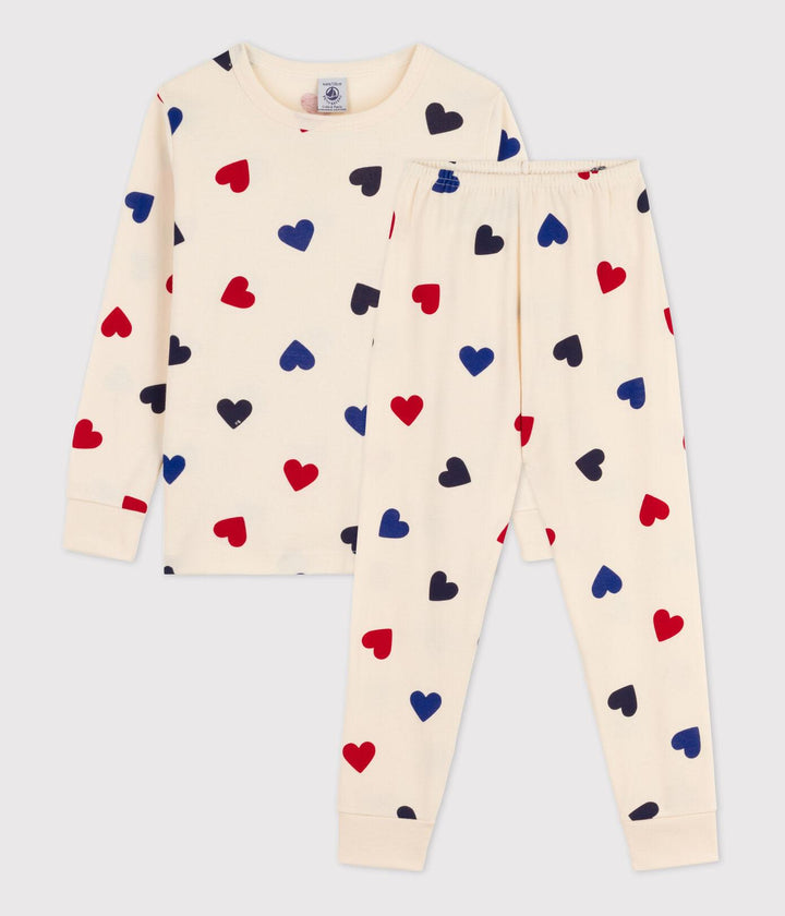 PIGIAMA DI COTONE PER BIMBO/BIMBA A095P 01 PETIT BATEAU 