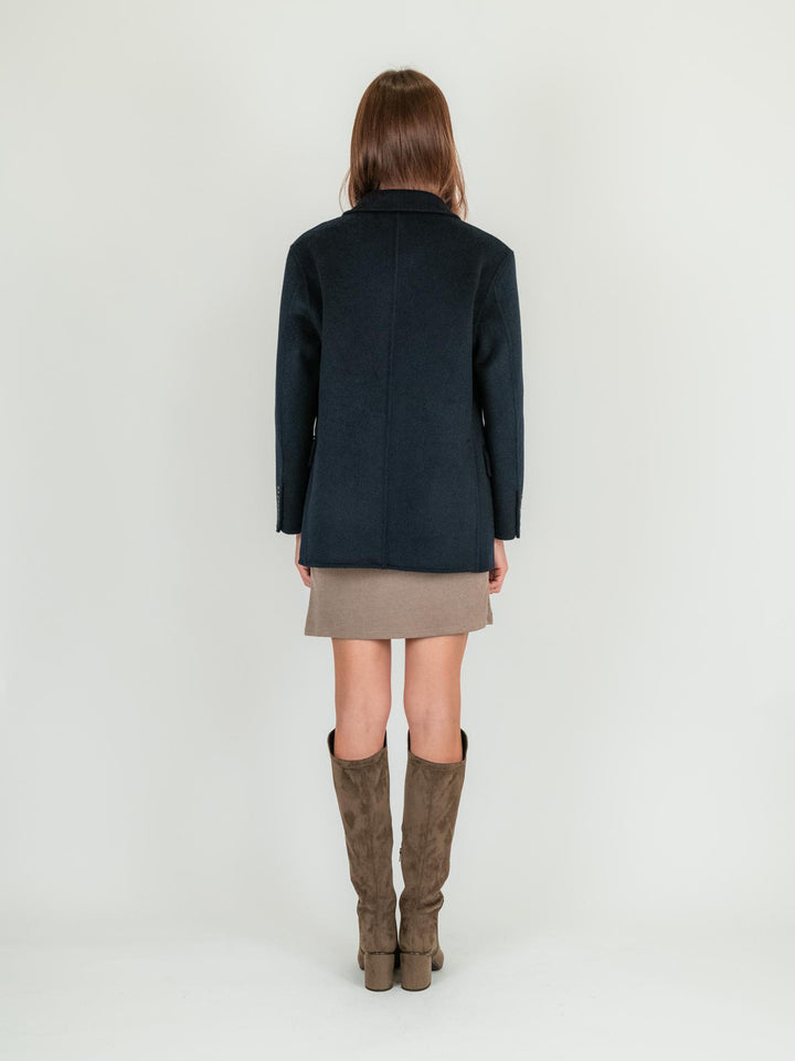 BLAZER MONOPETTO BLU KIM BLU ANDREA MORANDO 