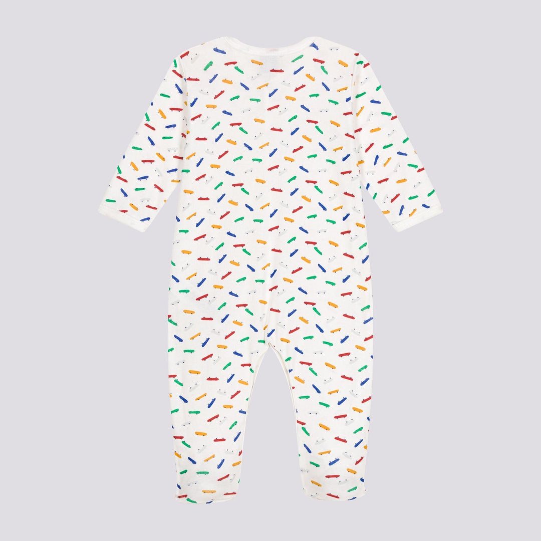 PIGIAMA BEBÈ IN COTONE CON STAMPA SKATEBOARD A09QD 01 PETIT BATEAU 
