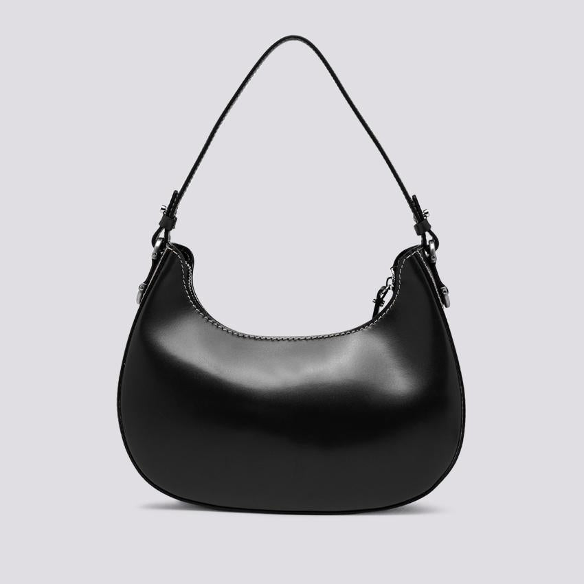 BORSA Bianca in PELLE spazzolata nera BS 10426 CALF-NA 001 GIANNI CHIARINI 