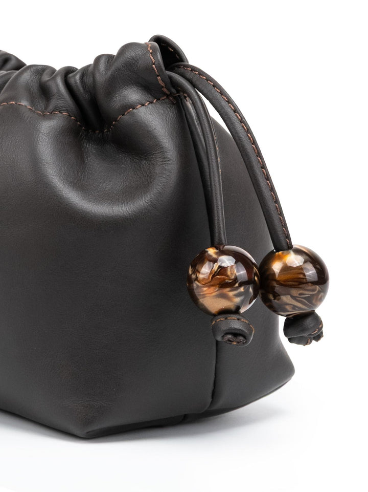 POCHETTE BON BON IN PELLE TESTA MORO BONBON TMORO BIMOR 