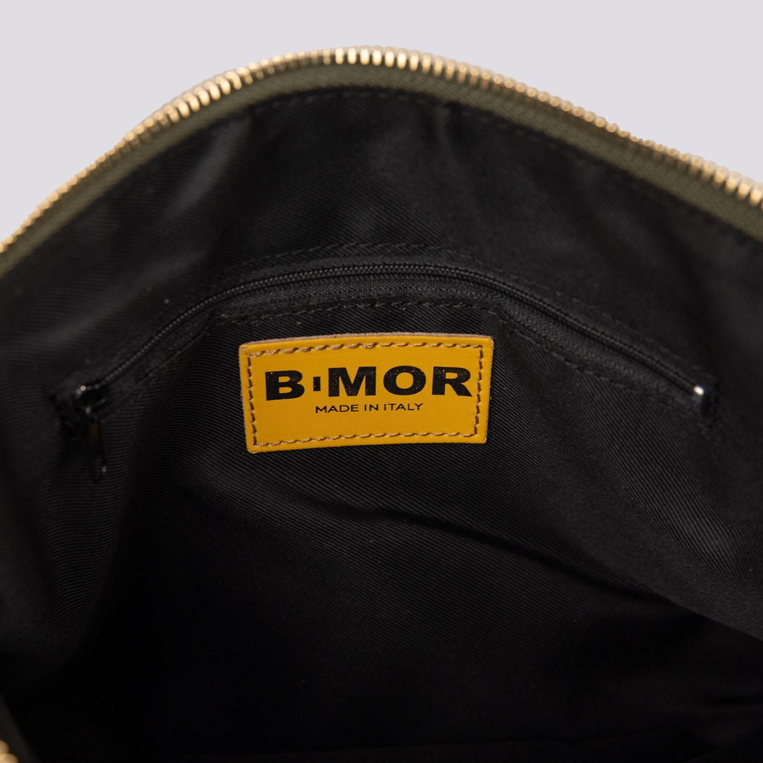BORSA A TRACOLLA IN CAMOSCIO VERDE MILITARE  CON FRANGE "FLAPPY" FLAPPY VERDE MILITARE BIMOR 