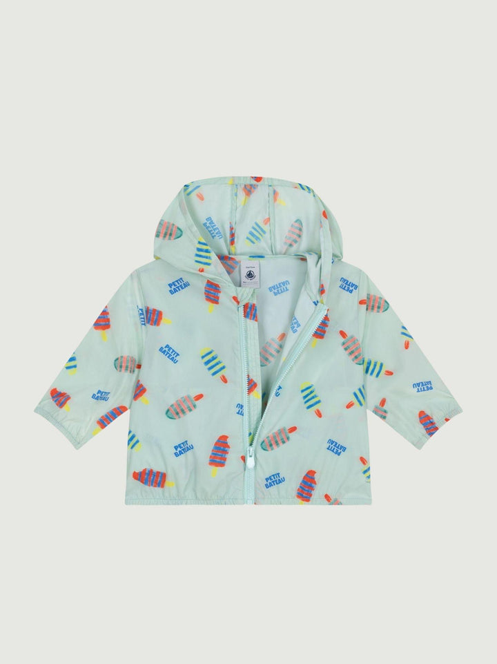 Giacca a vento anti-UV con stampa gelati A0F5C 02 PETIT BATEAU 
