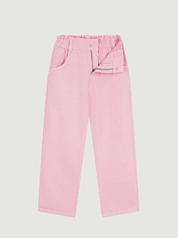 Pantaloni palazzo in cotone rosa A0F03 02 PETIT BATEAU 
