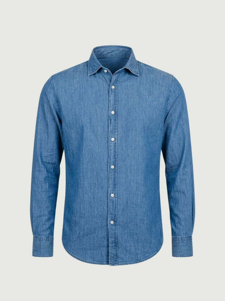 Camicia in tessuto denim medio NELSON 01 DEPERLU 