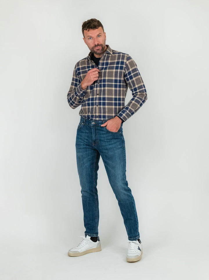 JEANS 5 TASCHE LAVAGGIO SCURO 7607CAR I20 ANDREA MORANDO 