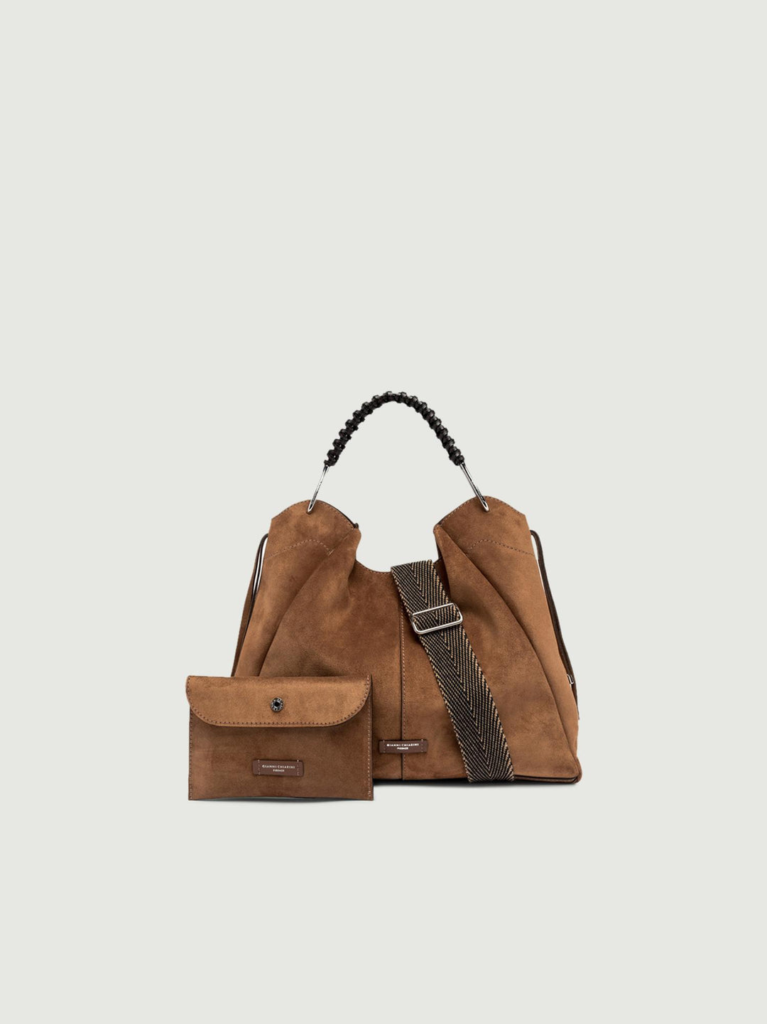 BORSA ERA IN CAMOSCIO COGNAC 11071 CM-PL 099 GIANNI CHIARINI 