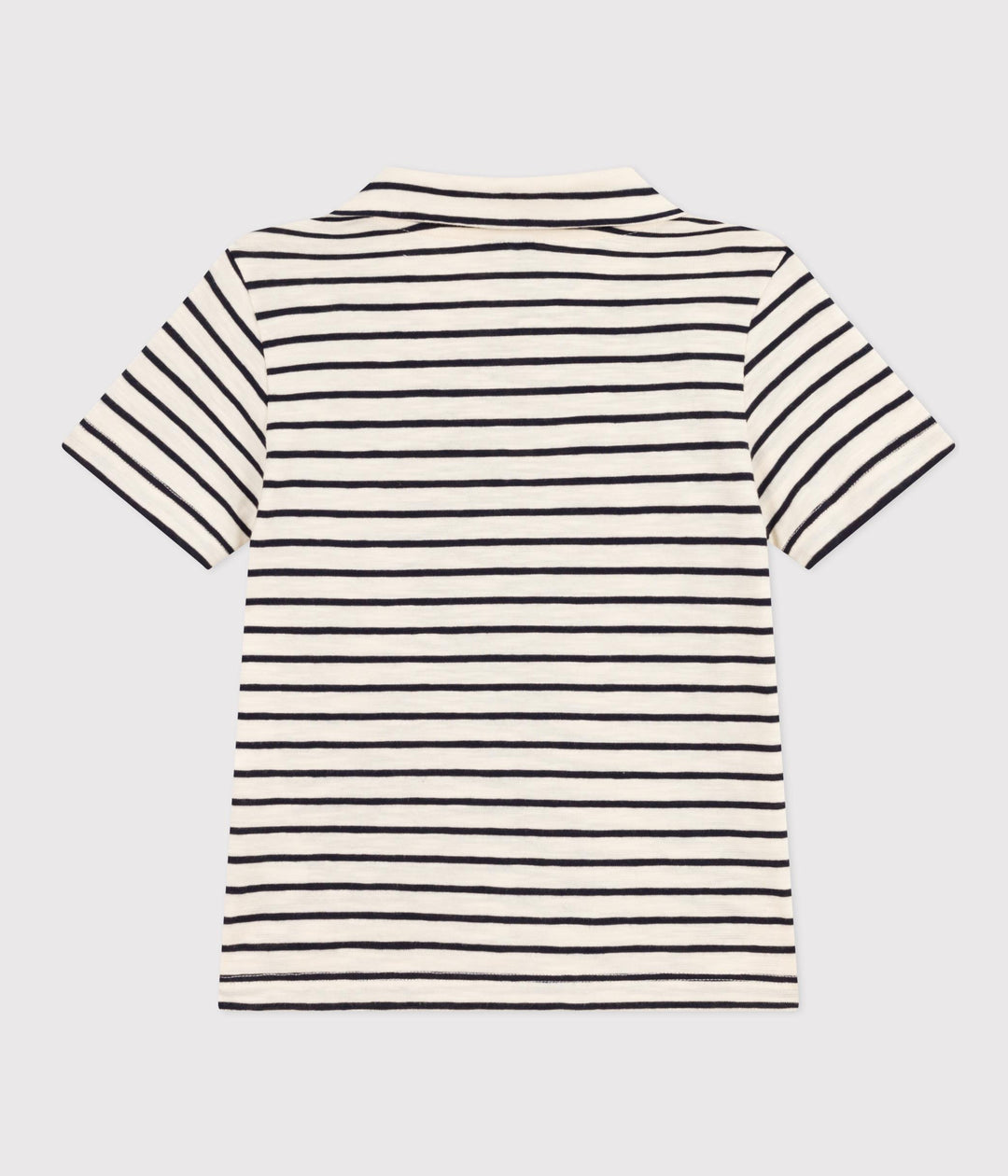 POLO A MANICHE CORTE IN COTONE A RIGHE A09W7 01 PETIT BATEAU 