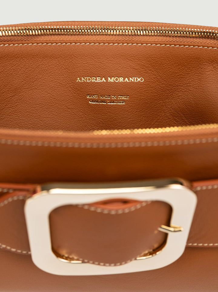 BORSA TRACOLLA IN PELLE CUOIO MEGHAN CUOIO BIMOR 