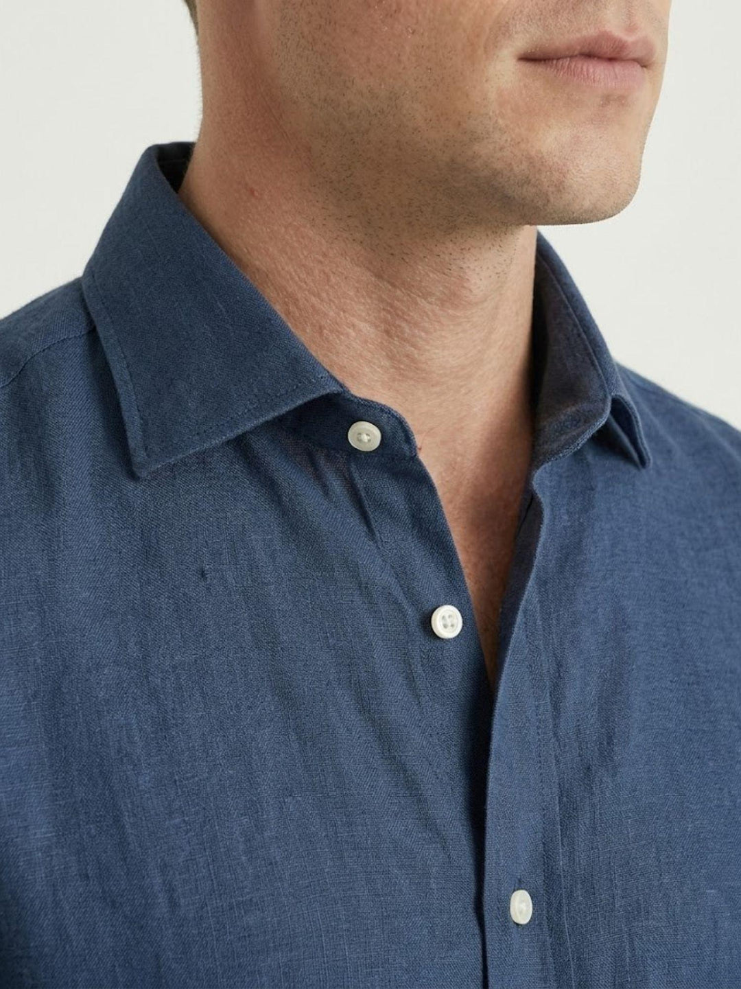 camicia in lino bluette 30 18 ANDREA MORANDO 