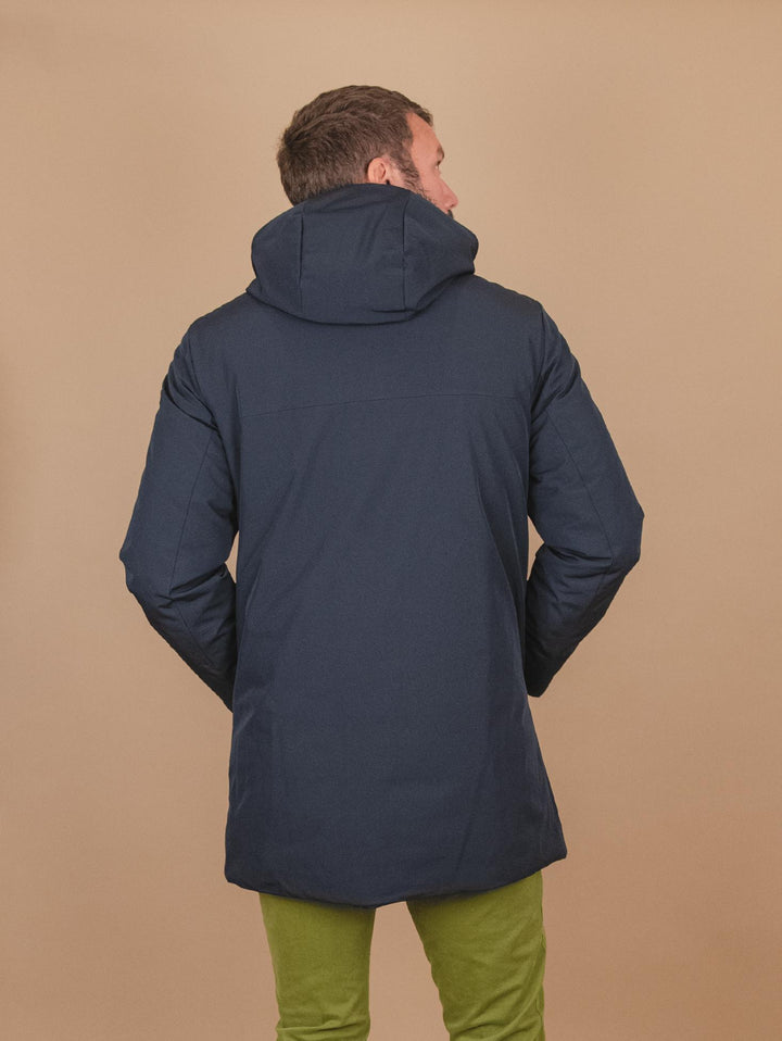 PARKA IMBOTTITO IN TESSUTO TECNICO BLU PARKA CITY DKNAV CANADIENS 