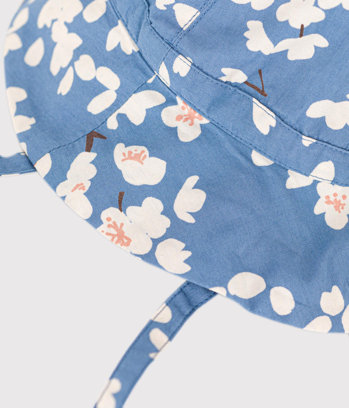 CAPPELLINO ALLA PESCATORA IN POPELINE A FIORI A09I5 03 PETIT BATEAU 