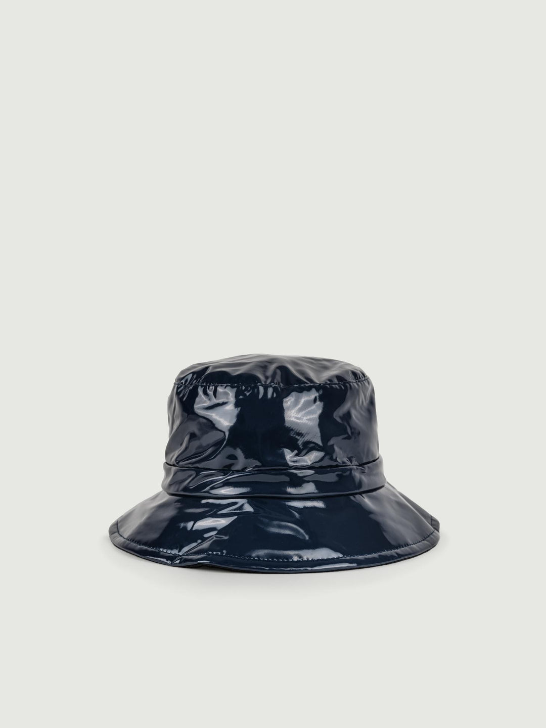 CAPPELLO BUKET DA PIOGGIA IN VERNICE BLU CP3919 BLU ANDREA MORANDO 