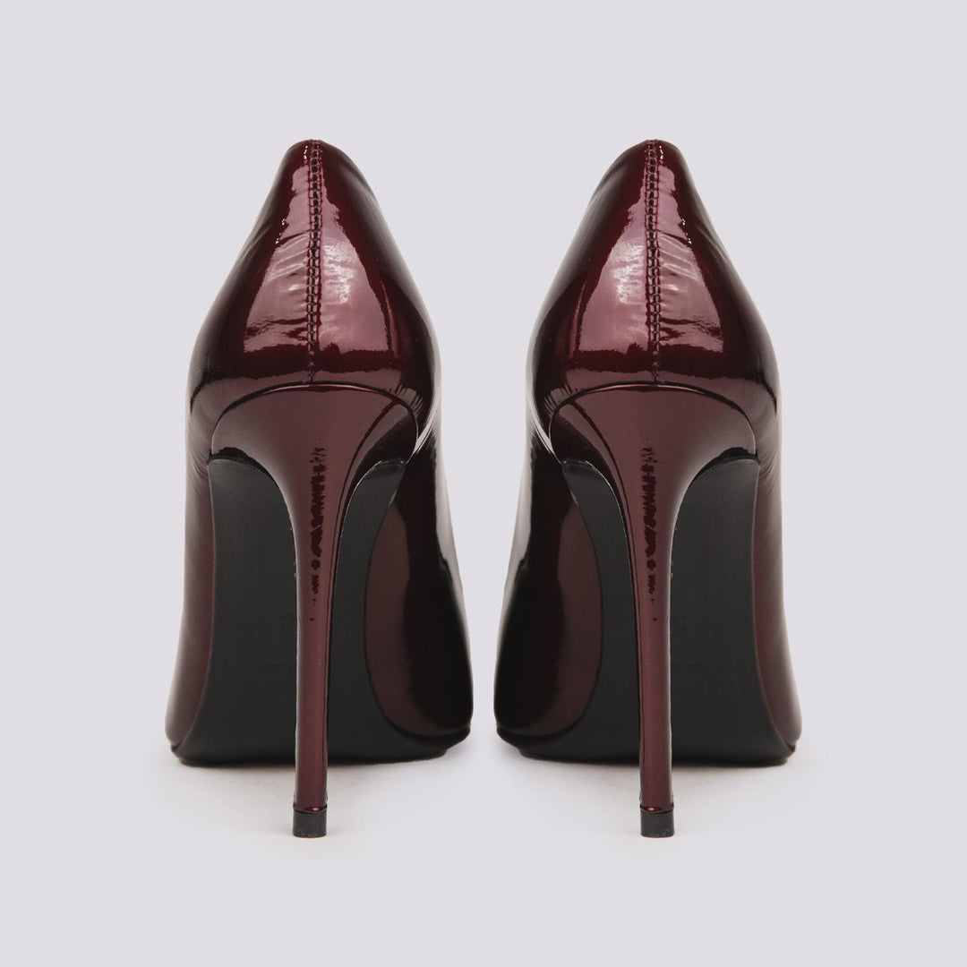 DECOLLETE  CON TACCO A SPILLO IN VERNICE BORDEAUX V40 BORDEAUX ANDREA MORANDO 