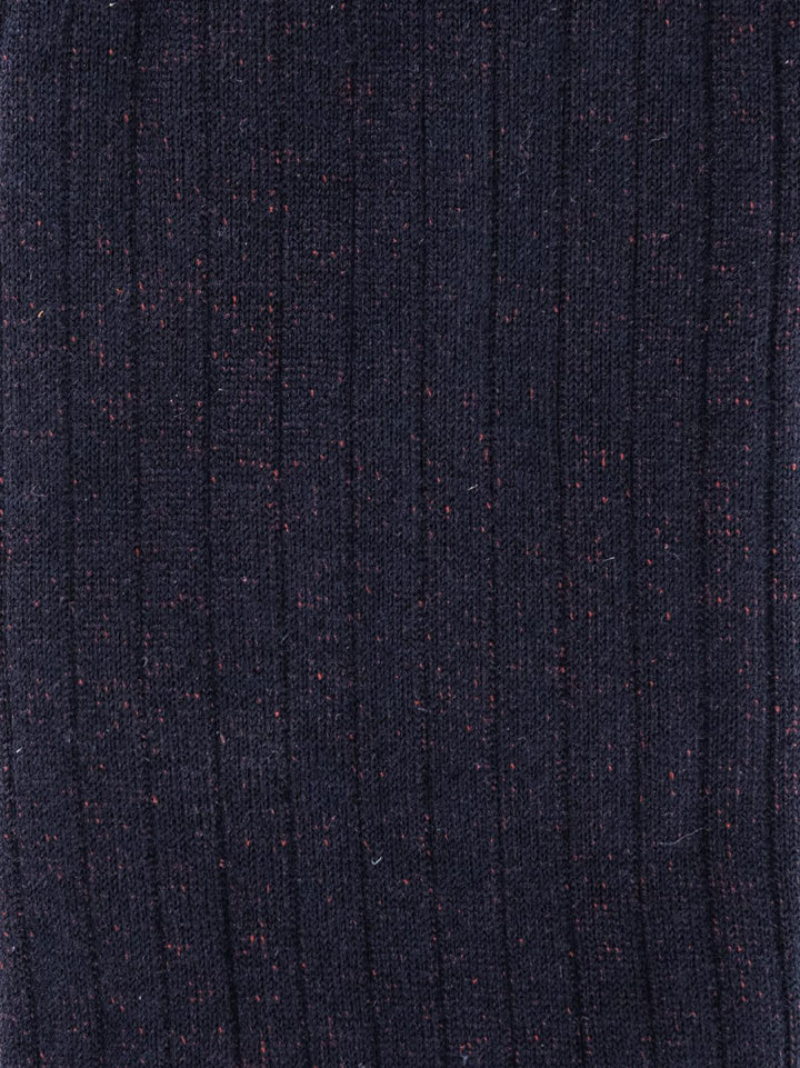 CALZA LUNGA A COSTE BLU E ROSSO 64558G JEANS RED 