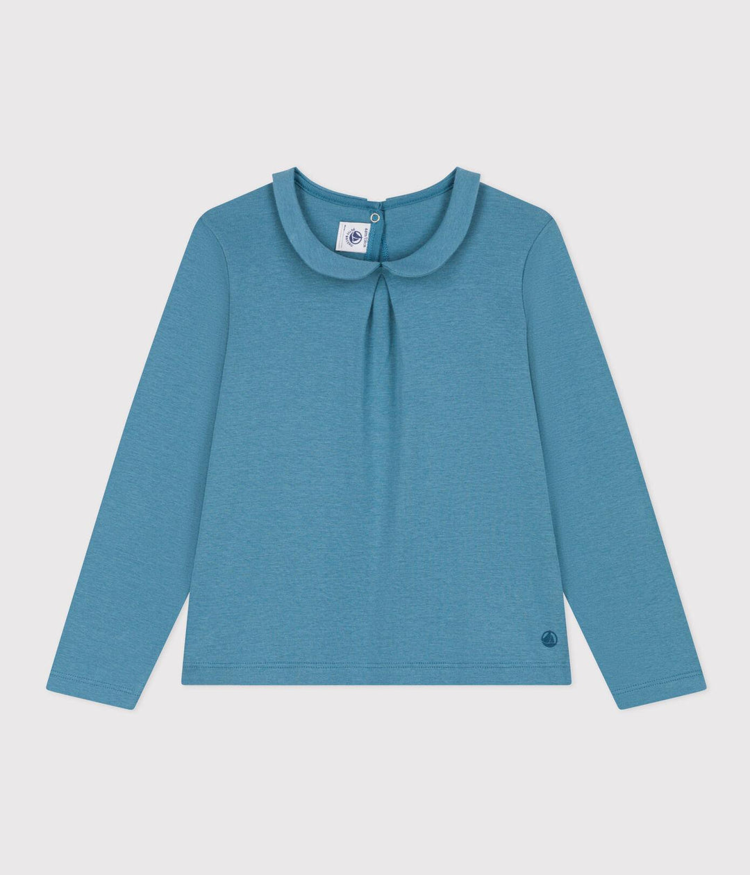 BLUSA IN COTONE BAMBINA A085L 01 PETIT BATEAU 