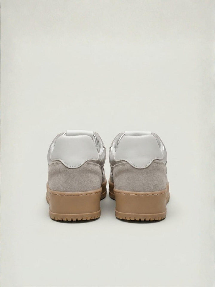 Sneaker College in pelle metallizzata argento SUCOLLA MARG V2 