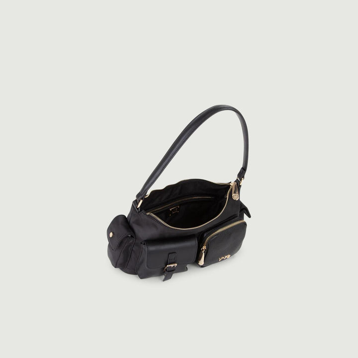BORSA A SPALLA LILIANA IN NYLON NERO 73BS9EY02 NERO V73 