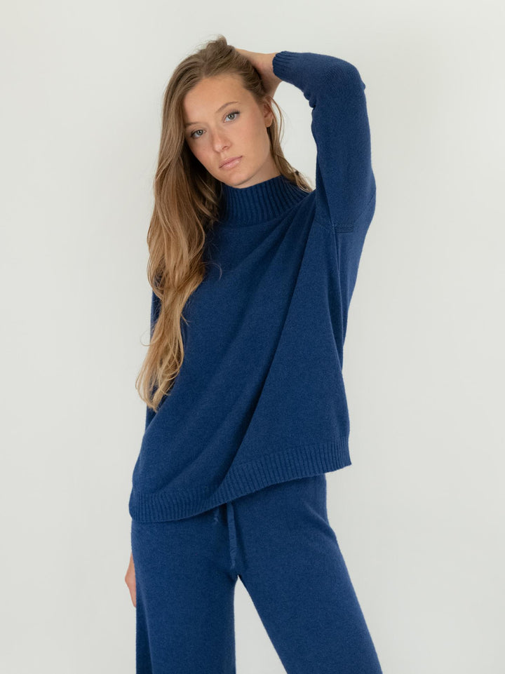 LUPETTO IN MAGLIA BLU 0570/138 1073 BIMOR 