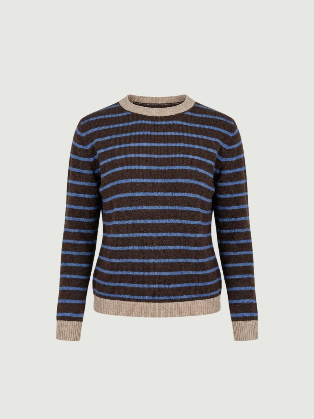 MAGLIA MORO A RIGHE CARTA ZUCCHERO 10848 AZZURRO ANDREA MORANDO 