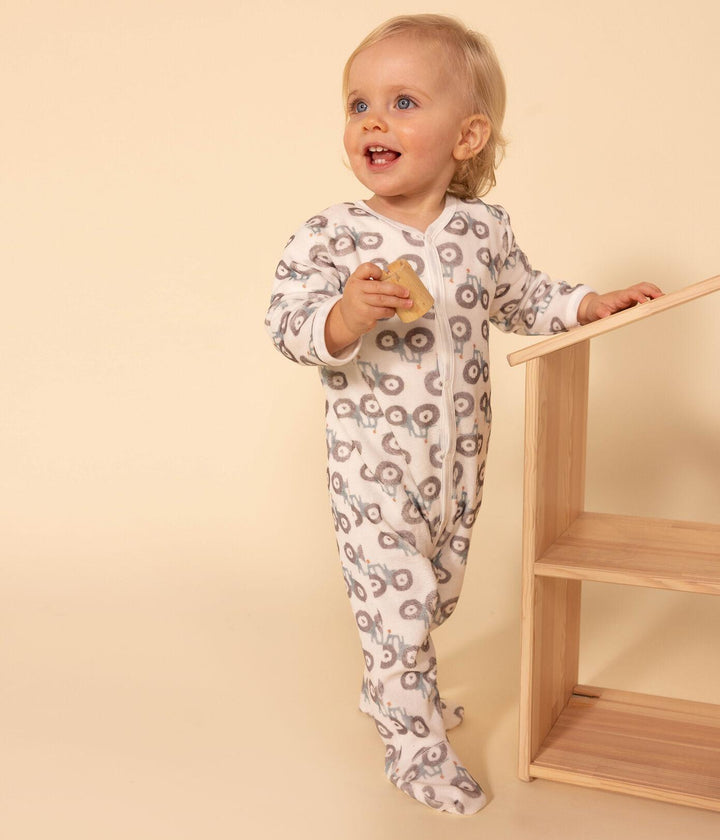 PIGIAMA BEBÈ TRATTORI IN CINIGLIA A083S 01 PETIT BATEAU 
