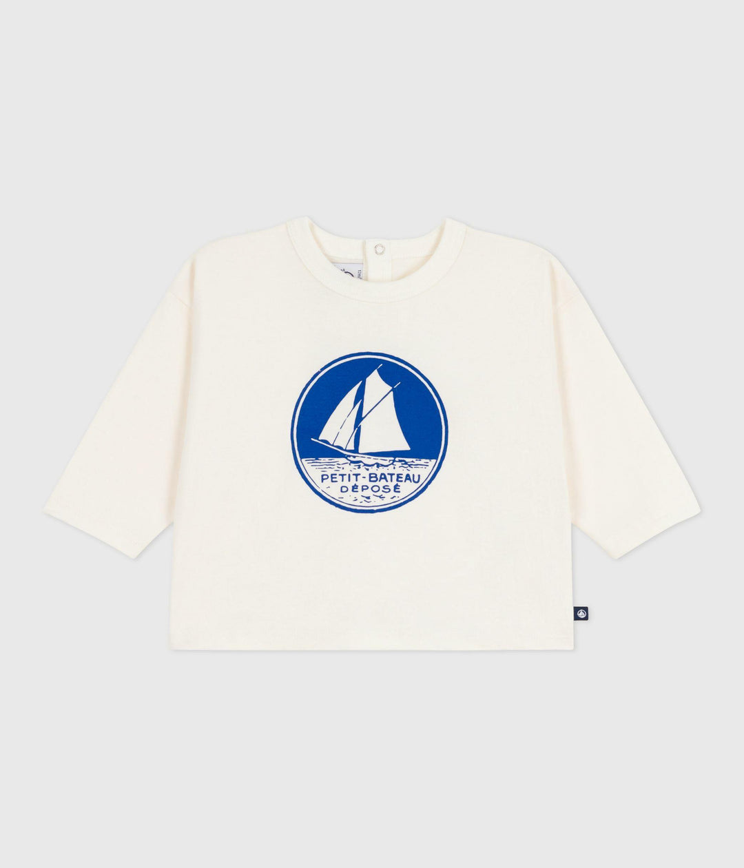 Maglietta a maniche lunghe in cotone per neonati A0EDV 15 PETIT BATEAU 