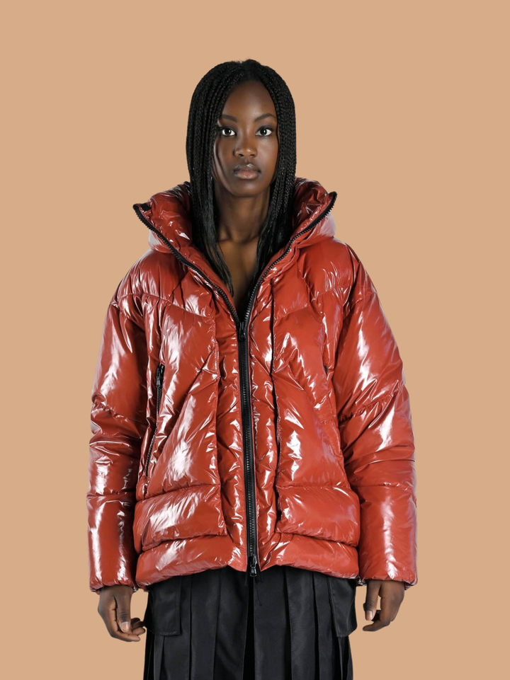 PIUMINO corto lucido rosso Eugenie EUGENIE/SH GLOSSY GLCHOIL CANADIAN 