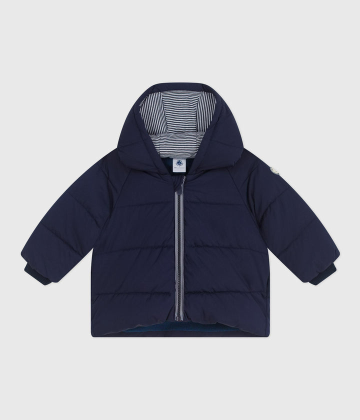 PIUMINO TINTA UNITA BLU BEBÈ A0EAC 09 PETIT BATEAU 