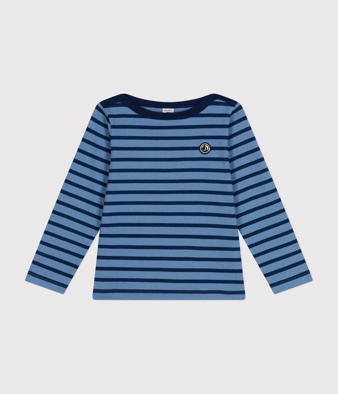 Marinière a righe blu e celesti in cotone A0BJL 01 PETIT BATEAU 