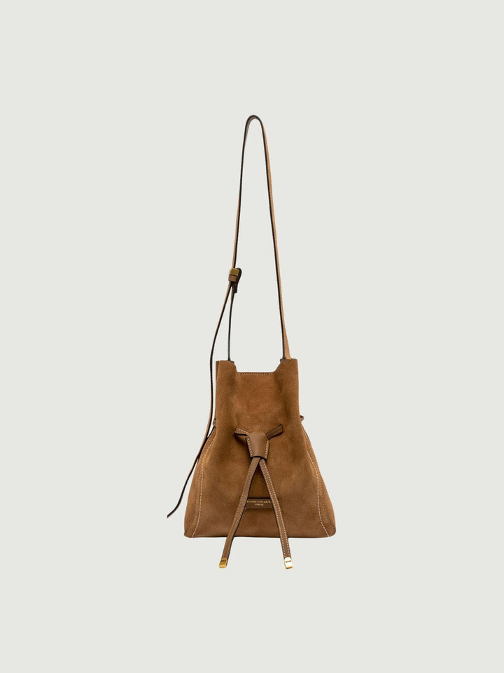 Borsa Sienna in camoscio caramel media BS 11786 CM-PL 1478 GIANNI CHIARINI 