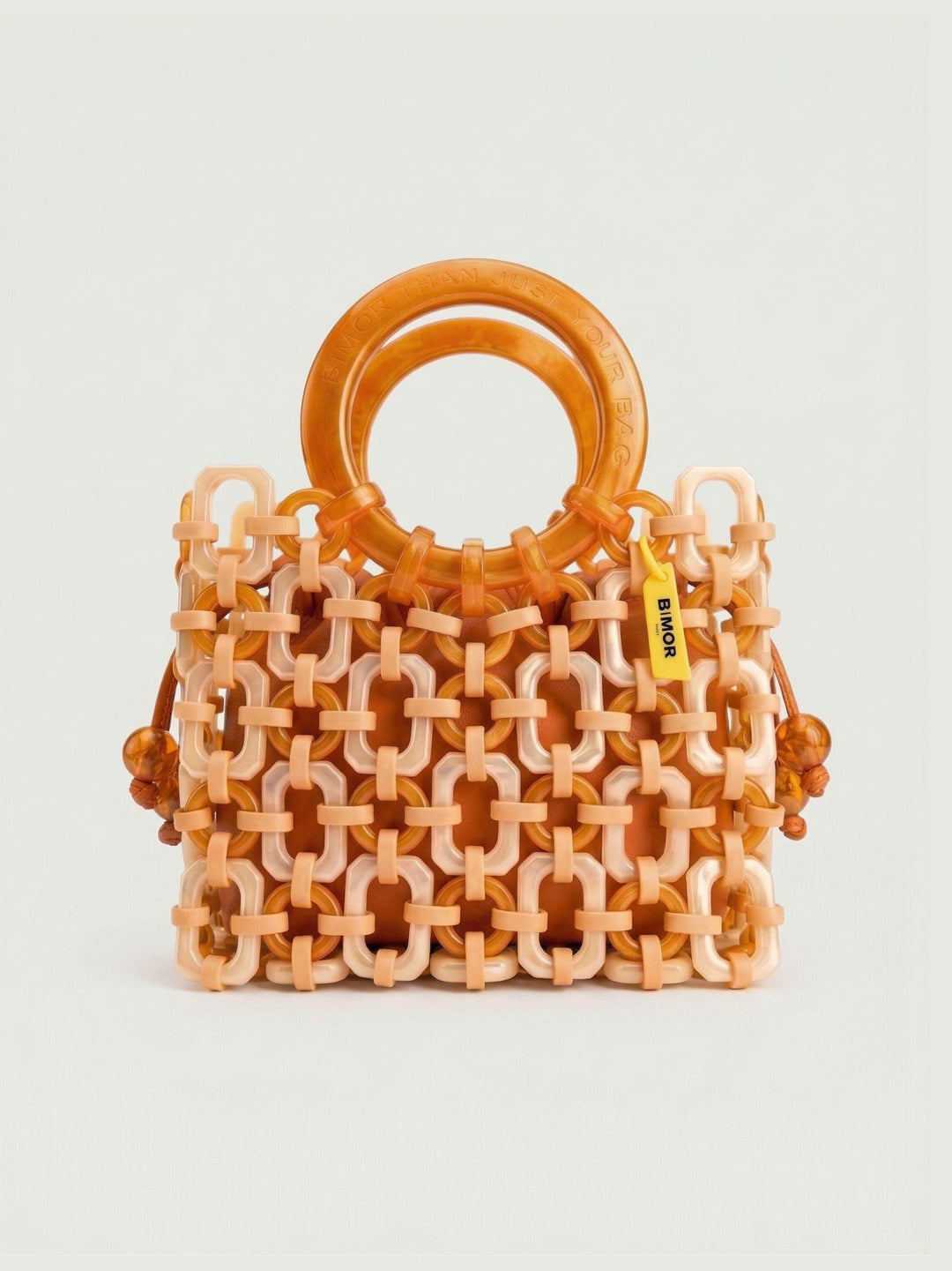 Borsa a mano Doll in resina peachy pearl DOLL+BB ARANCIONE PERLA+ARANCIO BIMOR 