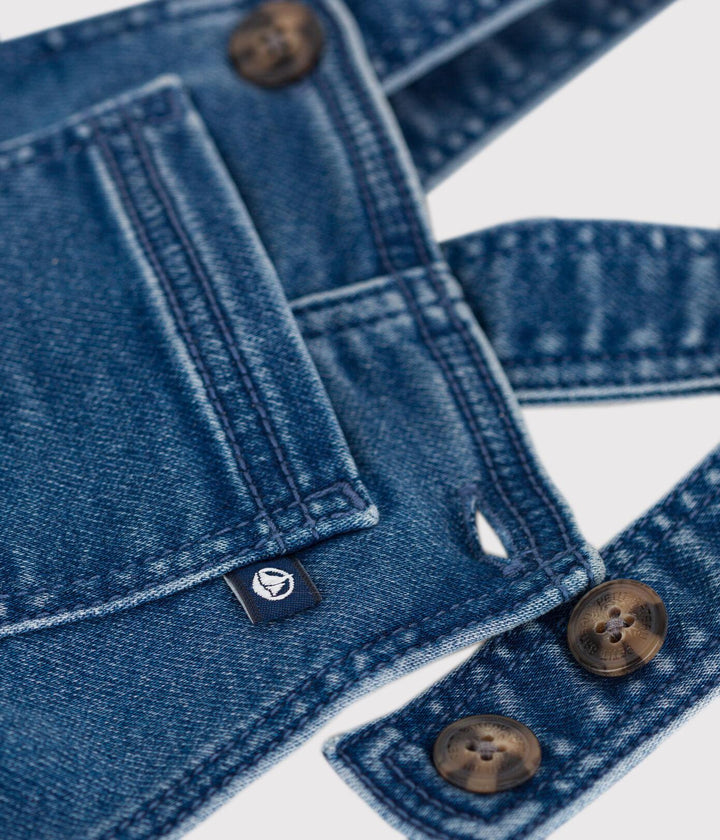 SALOPETTE LUNGA IN DENIM A08FH 01 PETIT BATEAU 