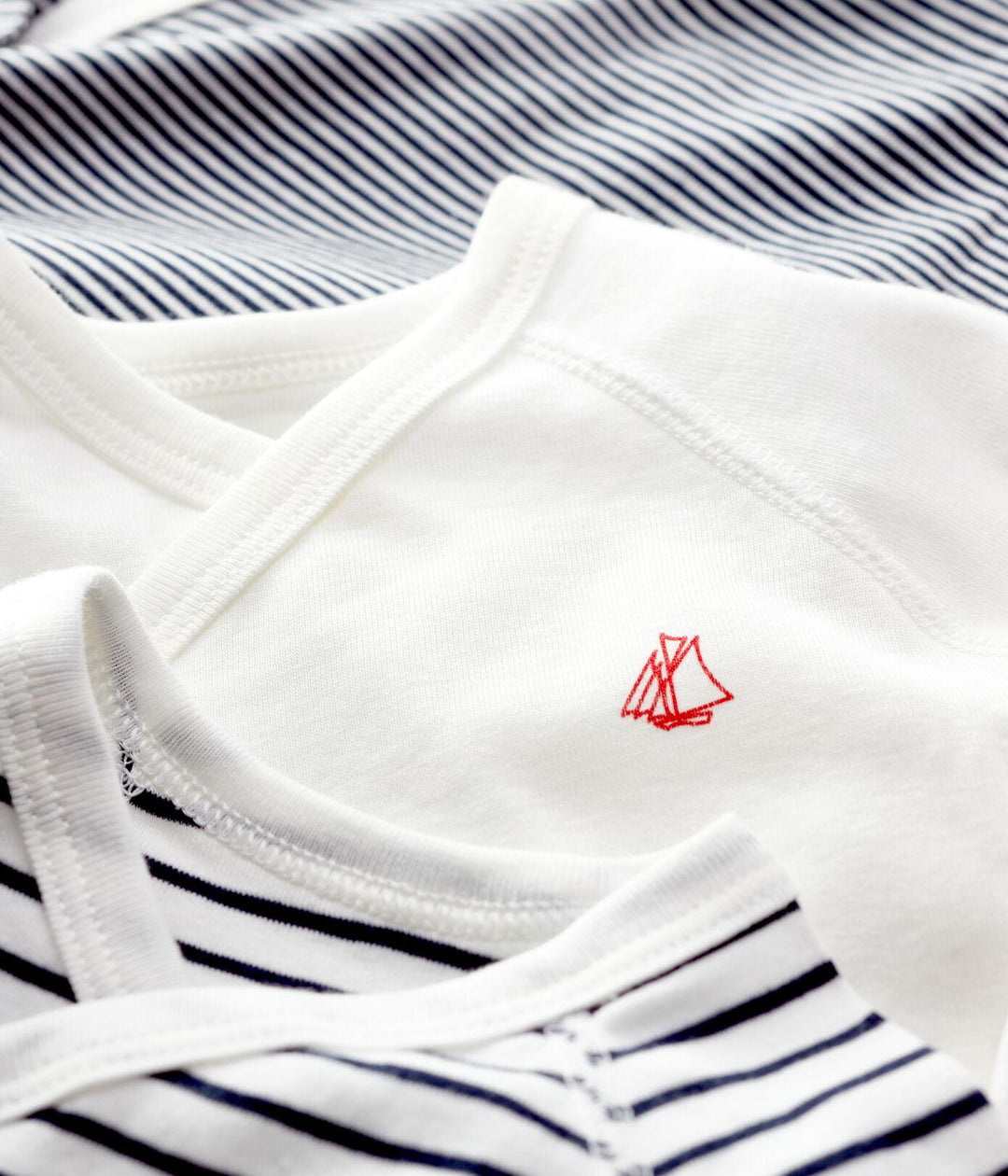 TRIO DI BODY NASCITA MANICA LUNGA BEBÈ 54219 00 PETIT BATEAU 