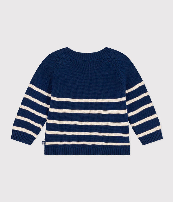 PULLOVER a righe IN COTONE BEBÈ A09JL 03 PETIT BATEAU 