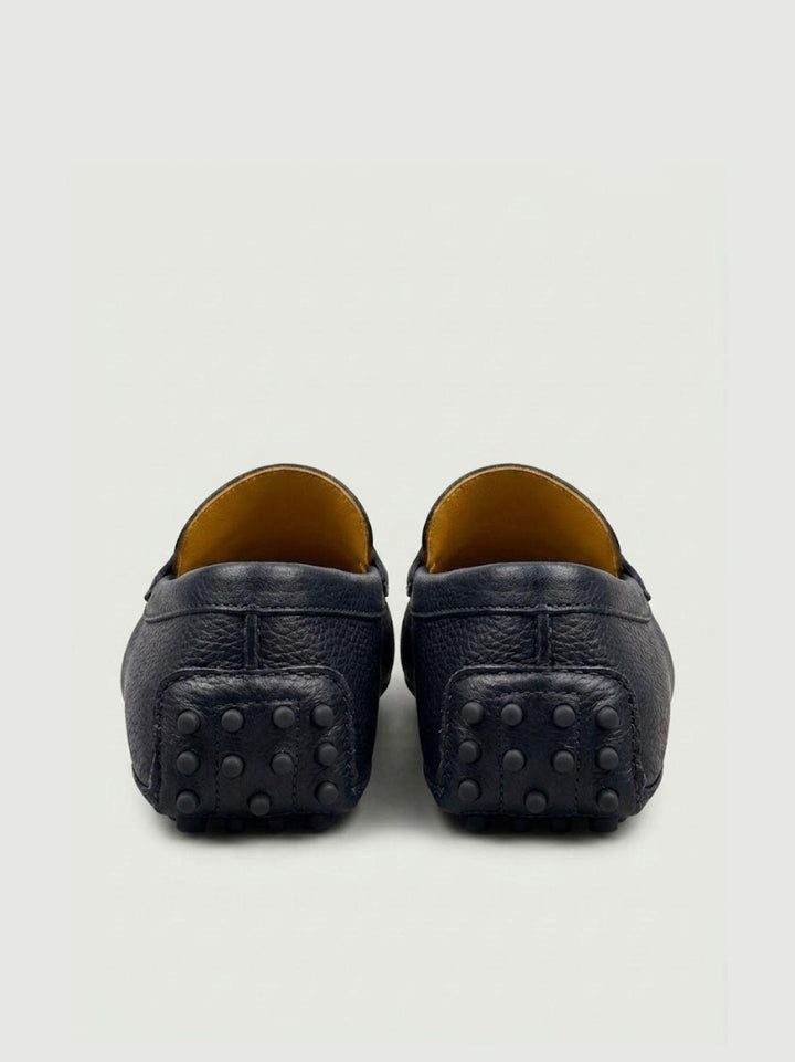 Mocassino Penny con gommini in pelle di cervo blu U8950 BLU ANDREA MORANDO 