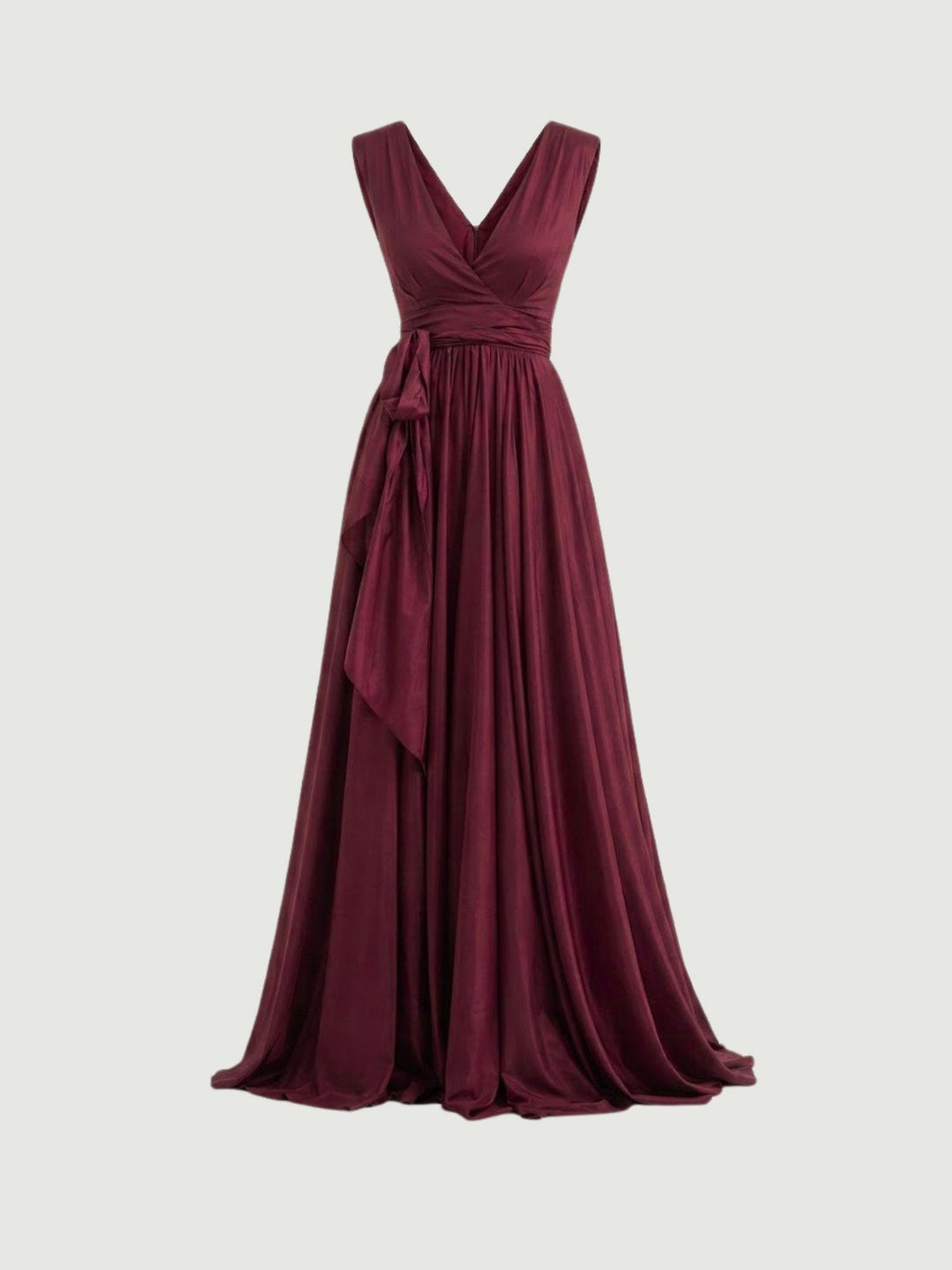 Abito lungo satinato bordeaux 4526 522 ANDREA MORANDO 