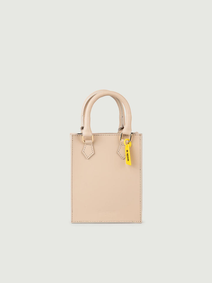 BORSA IN PELLE BEIGE BABY BABY CAPPUCCINO BIMOR 