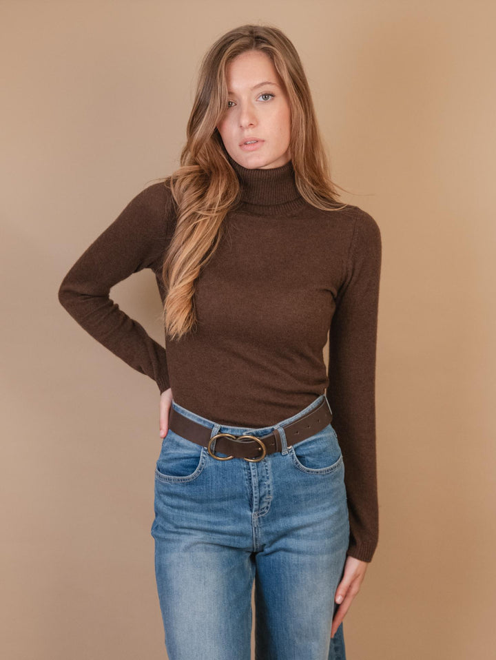 DOLCEVITA IN CASHMERE ECO-FRIENDLY CIOCCOLATO NINON CIOCCOLATO ABSOLUT CASHMERE 