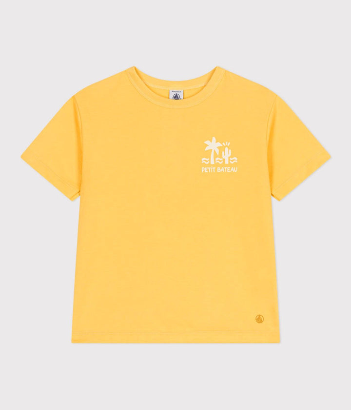 T-shirt a maniche corte in cotone con stampa bambino A0CYQ 01 PETIT BATEAU 