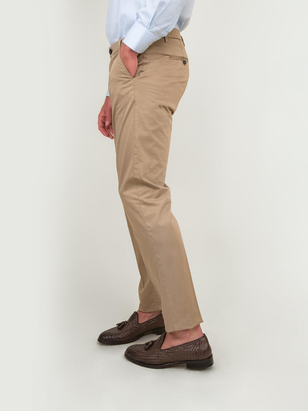 PANTALONE IN COTONE BEIGE T83/STR 209 NOLAB 