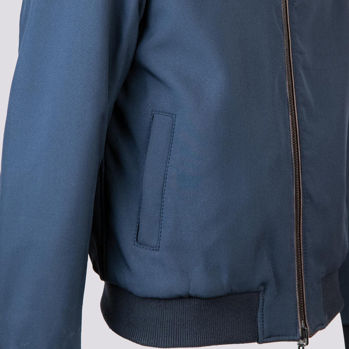 GIUBBOTTO REVERSIBILE IN PELLE MARRONE CON INSERTI IN MAGLIA "DANR" DANR 06 JACK LEATHER 