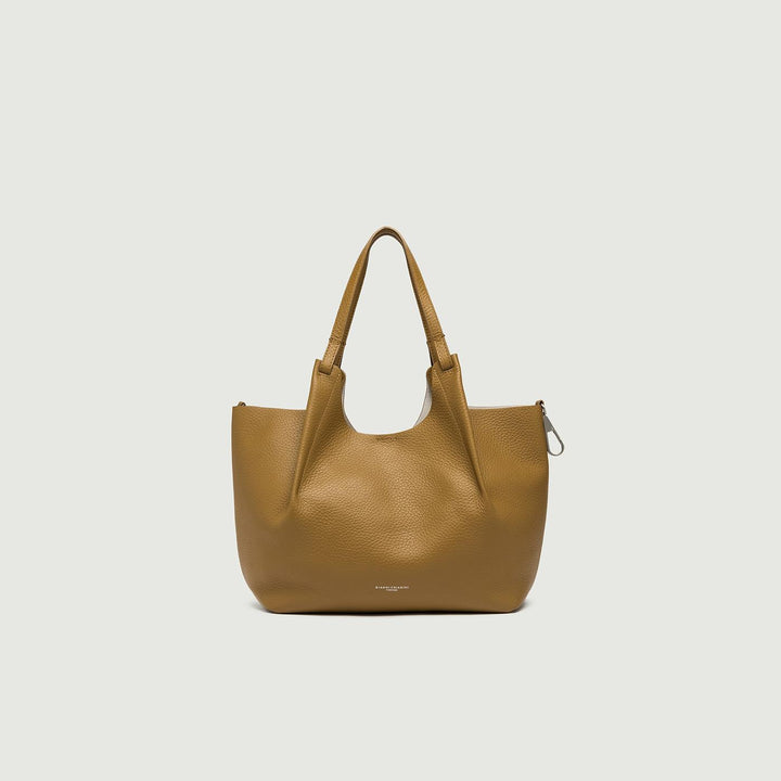 Borsa a spalla Dua in pelle martellata cuoio BS 9720/24PE RNGDBL 13450 GIANNI CHIARINI 